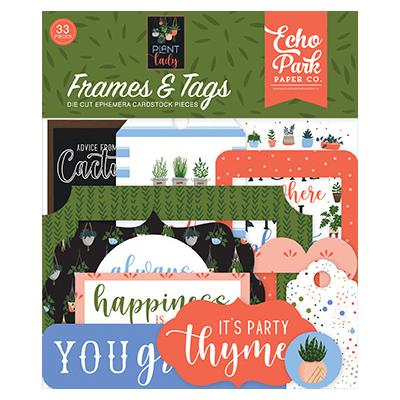 Echo Park Plant Lady Die Cuts - Frames & Tags